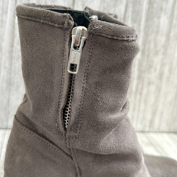 Jeffrey Campbell RuchedBoots, suede Slouchy Ankle Boots - Picture 7 of 9